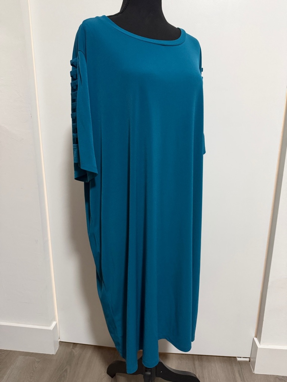 Michael Kors Teal 3/4 Sleeve Shift Dress 3X